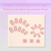 Nude Pink French Tip Press On Nails – Eco-Friendly Gel,