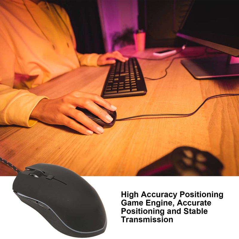 Mouse RGB Backlight 6DPI Adjustable Matte Appearance Programmable High Accuracy