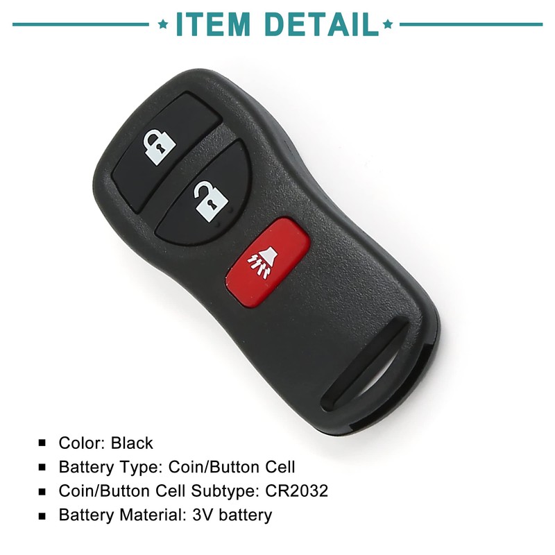 ACROPIX Keyless Entry Remote Key Fob Fit for Nissan Frontier