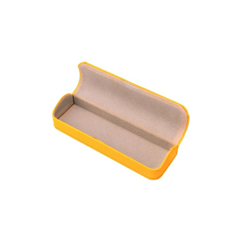 テーシーケース メガネケース おしゃれ スリム ケース マグネット式 スチール ポリウレタン イエロー コンパクト