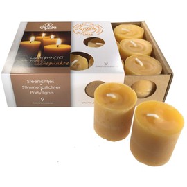 Dippan dipam Candles Beeswax Candles 100% Pure Beeswax Party Candles Pack of 9
