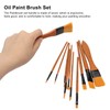 Oil Paint Brush Set Hand Tempered Ergonomic Handle Paint Brush