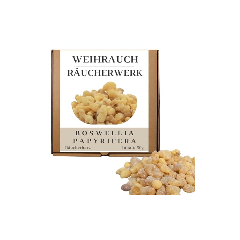 JEEBUTY Boswellia Papyrifera Incense 50 g, Eritrea Olibanum 1st Choice,