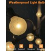 SUNSGNE G40 Globe Replacement Bulbs with Frosted White, 1.5 Inch