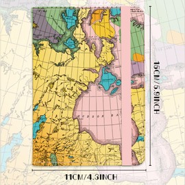 beinkmake Vintage Map Passport Holder Cover Adventure Travel Wallet Passport Case with Credit Card Slots for Women Men Travelling Essentials for Flying