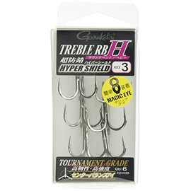 Gamakatsu Triple Hook Treble RB Heavy No. 1 6 Microbarb/Hyper Shield 67554