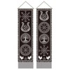 AHANDMAKER Viking Tapestry, Tree of Life Rune, Vertical Mystical Tapestry,