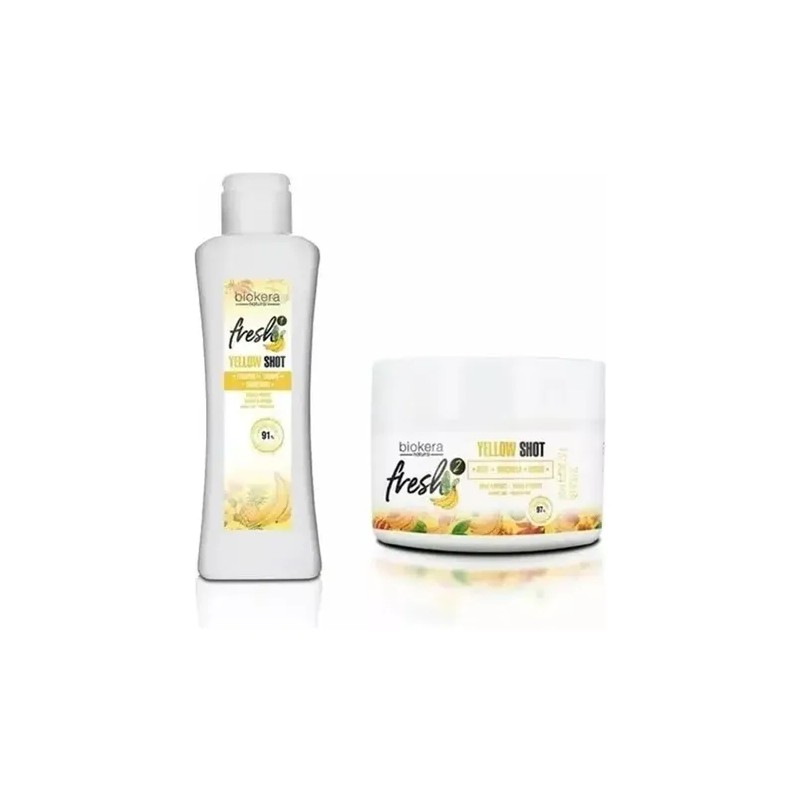Pack Salerm Yellow Shot Shampoo 300ml Y Mascarilla 250ml