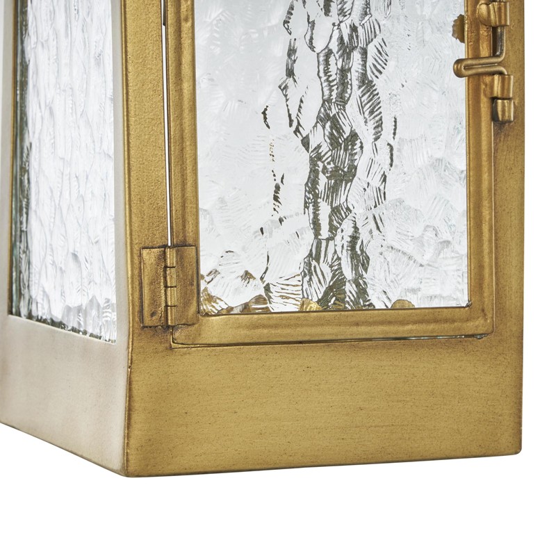 Deco 79 Metal Indoor Outdoor Candle Lantern Arched Lantern Candle