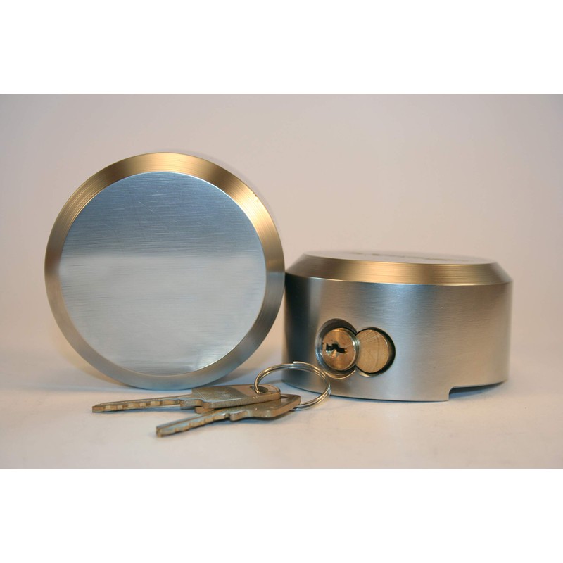 Mardili Hidden Shackle Trailer Puck Padlocks with Keyed Alike, 2-7/8"
