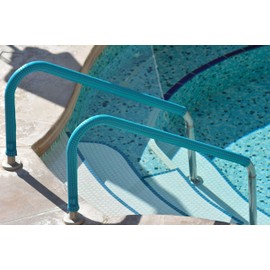 Indian Teal KoolGrips Comfort Swimming Pool and Spa Ladder Handrail Grip - 4 Foot (1.9 inches diameter)