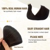 Tape in Hair Extensions Human Hair, #2 Dark Brown Seamless