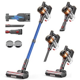 SunSare X9 Cordless Vacuum Cleaner for Pet Hair,Carpets,Hard Floors, Blue, US-X9