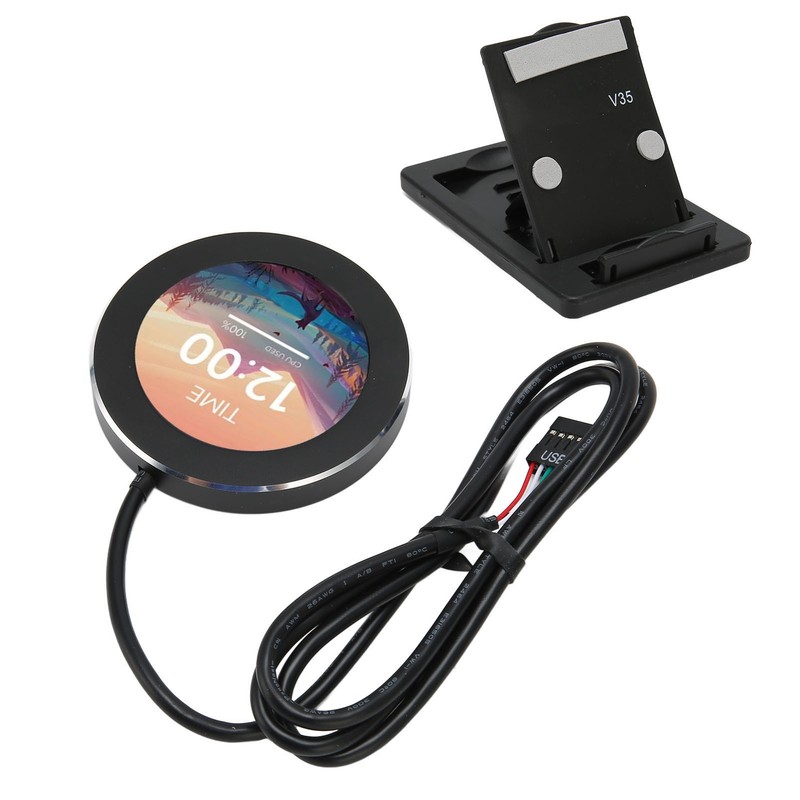 Liquid Cooler LCD Screen 2.1in IPS Round 480x480 Dimmable Multifunction