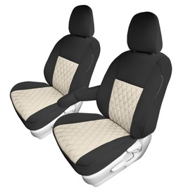 FH Group Custom Fit Neoprene Seat Covers for 2011-2020 Toyota Sienna with Neosupreme Water Resistant Automotive Seat Covers - Front Set Beige