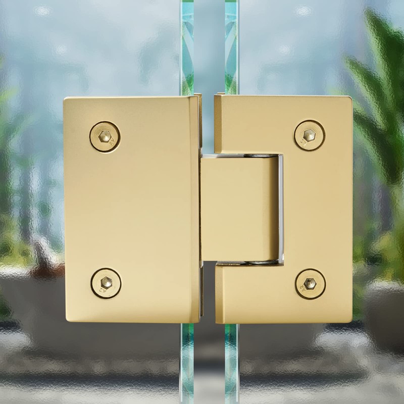 Heavy Duty Shower Glass Door Hinge,Solid One-Piece Precision Cast with