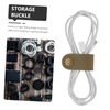 KOMBIUDA 5Pcs Portable Cable Organizer Durable Faux Leather Cord Wraps