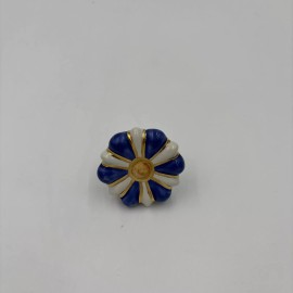 MacKenzie-Childs Mackenzie Childs Black And White Flower Power Knob