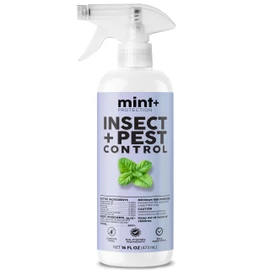 Mint+ Insect and Pest Control Spray, Residue-Free Bug Killer for Indoor & Outdoor Use, 16 oz (475mL)