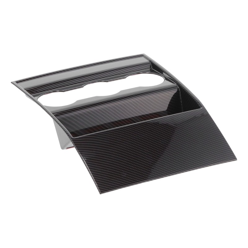 Armrest Box Rear Air Vent Trim Anti Kick Cover Carbon
