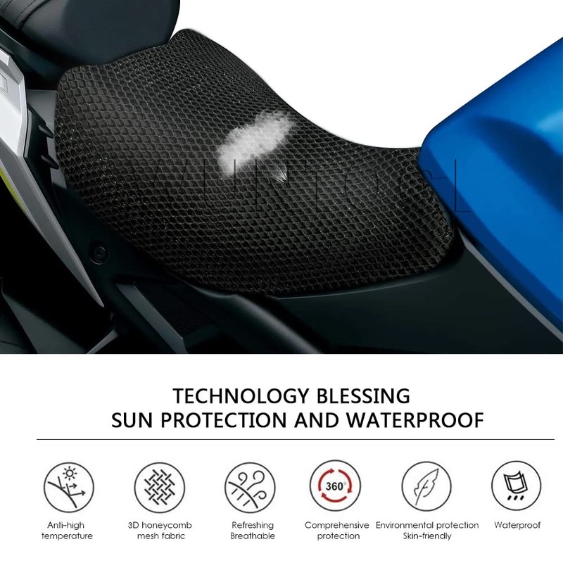 FOR Suzuki GSX S1000 Motorcycle Seat Cover Breathable GSXS1000 3D
