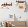 Kuhome Coat Rack Wall Mount Wooden Hat Rack for Wall