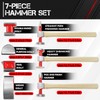 C&T 7 Piece Auto Body Repair Tool Hammer Dolly Set,