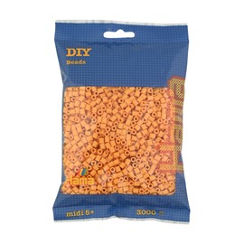 HAMA Midi 201-60 Iron-On Beads 3000 Pieces Teddy Bear Brown