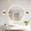 GEPOW Sconces Wall Lighting, Modern Gold Wall Sconces Indoor with