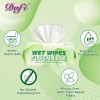 DAFI Flushable Wipes for Adult Wet Wipes,80 Count Unscented Toilet