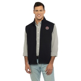 Vantage Apparel Men's Collegiate Full Zip Quilted Vest, Harvard Crimson, XX-Large