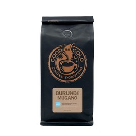 Burundi Mugano Coffee Beans, Light/Medium Roast, Air Roasted Coffee, Good As Gold Coffee Roasters - 12oz Bag Ground Coffee