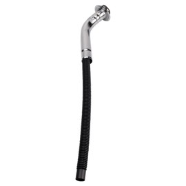 TRQ Midship Tank Mounted Fuel Tank Filler Neck Silver Compatible with 1990-1996 Ford F-150 F-250 1997 F-250 HD 1990-1997 F-350