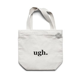 HOME STORIEZ Classic Eco-Friendly & Reusable Cotton Canvas Grocery Tote Bag, Medium Size 16 x 14 Inch Natural Color (UGH.)