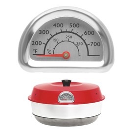 HENGBIRD Thermometer for Omnia Oven, BBQ Grill Thermometer Temperature Display 0℃-350℃ Precise Heat Indicator, with Mounting Kit