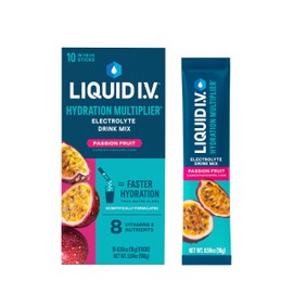 Liquid I.V.® Hydration Multiplier - Passion Fruit | Electrolyte Powder Drink Mix | 1 Pack (10 Servings)