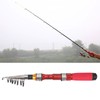 1.9m Portable Rotary Fishing Pole Outdoor Fiberglass Telescopic Casting Fishing