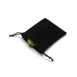 10PCS 3.9'' x 7.8'' Black Velvet Cloth Flannel Bunched Bag/Drawstring Bags/Jewelry Pouches/Multifunction Protection Cover for Cellphone MP3 MP4 Electronic Digital Equipment Storage