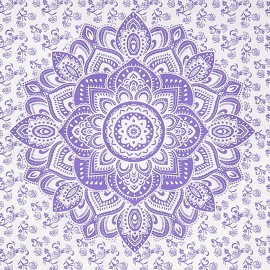 Oussum Mandala Throw Cotton Poster Indian Decor Wall Hanging Boho Cotton Wall Tapestry