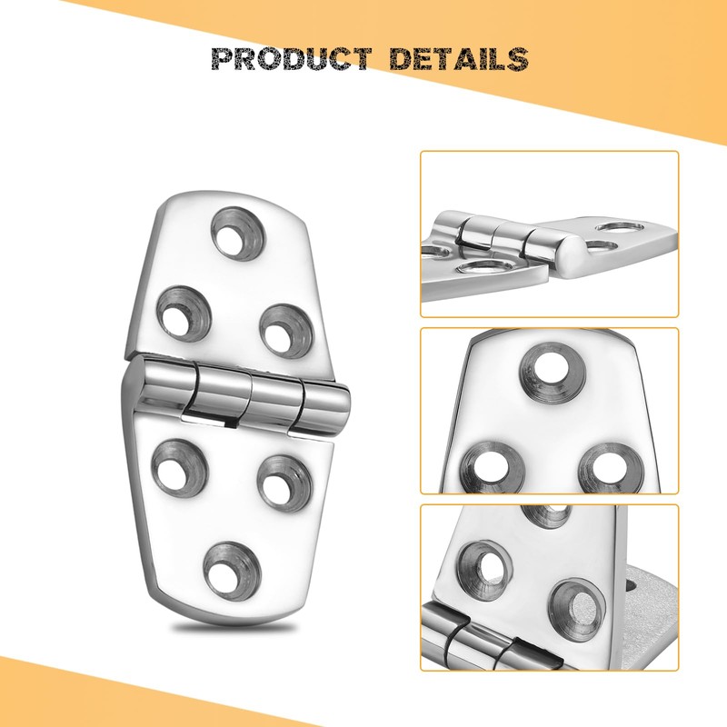 316 Stainless Steel Boat Hatch Hinges Marine Grade, 3 x