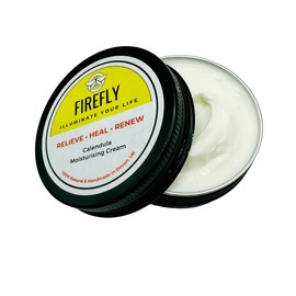 Firefly Bodycare Calendula Moisturising Cream – Natural, Handcrafted, Vegan Formula, Soothes Rashes, Itching, Dry Skin, Eczema, Palm Oil/Cruelty/Plastic-Free, Moisturizing for Sensitive Skin (30 grms)
