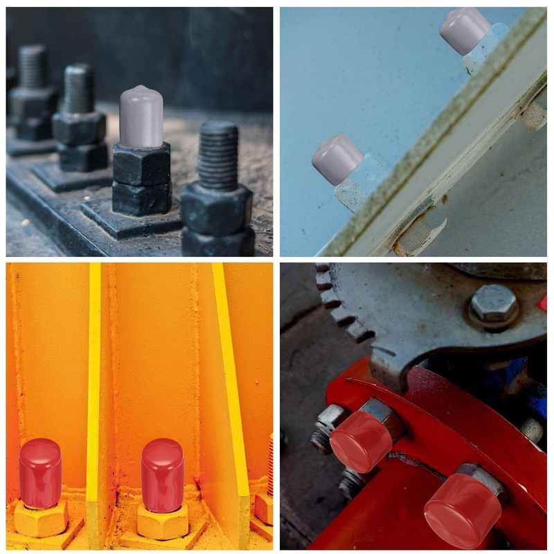 sourcing map 10pcs Rubber End Caps 65mm(2.6 Inch) ID Vinyl