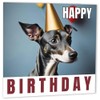 Italian Greyhound Birthday Card - 147mm x 147mm