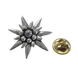 Kiola Designs Large Edelweiss Flower Lapel Pin