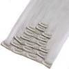 Clip-in hair extensions, 8 wefts like real hair, straight