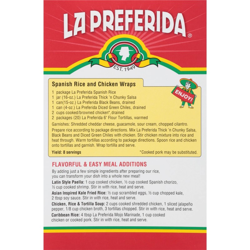 La Preferida Spanish Rice Mix 5.25 oz (Pack of 9)
