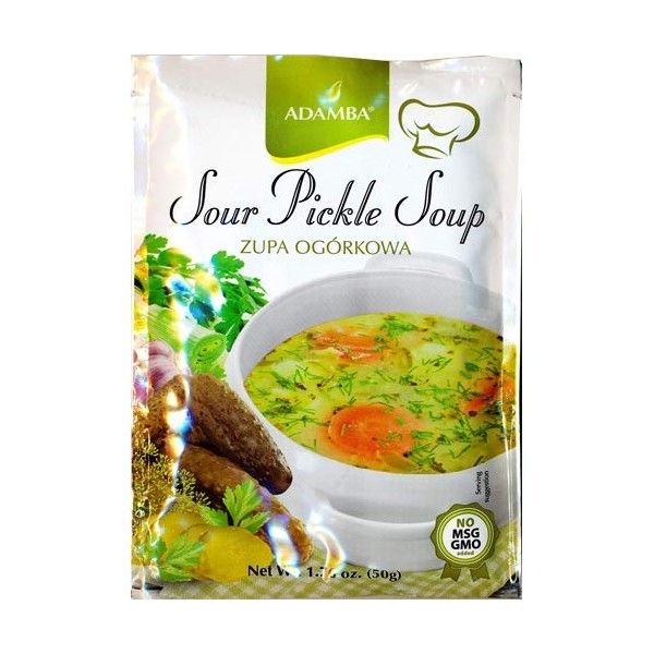 Adamba Sour Pickle Soup Zupa Ogorkowa 50g Bag (3-Pack)