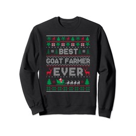 Xmas Holiday Best Goat Farmer Ever Ugly Christmas Sweater Sweatshirt