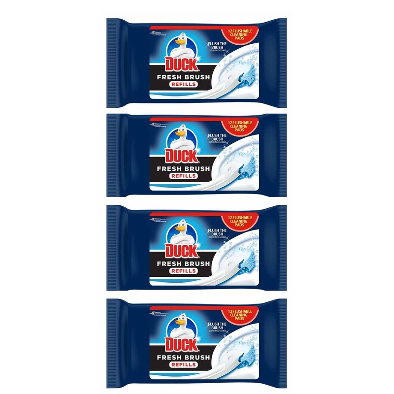 4 Packs of Duck Fresh Brush Refill (4 X 12