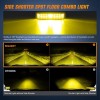 Nilight Side Shooter Amber LED Light Bar/Pods 2PCS 6.5 Inch